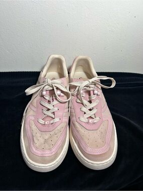 Coach Women’s Pink Casual Lace-Up Sneakers Sz 10 B